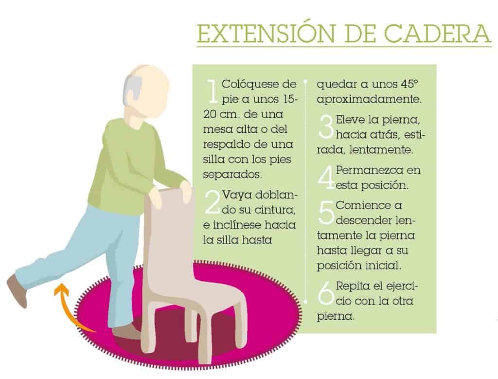 Ejercicios para mayores: FLEXIÓN DE CADERAS